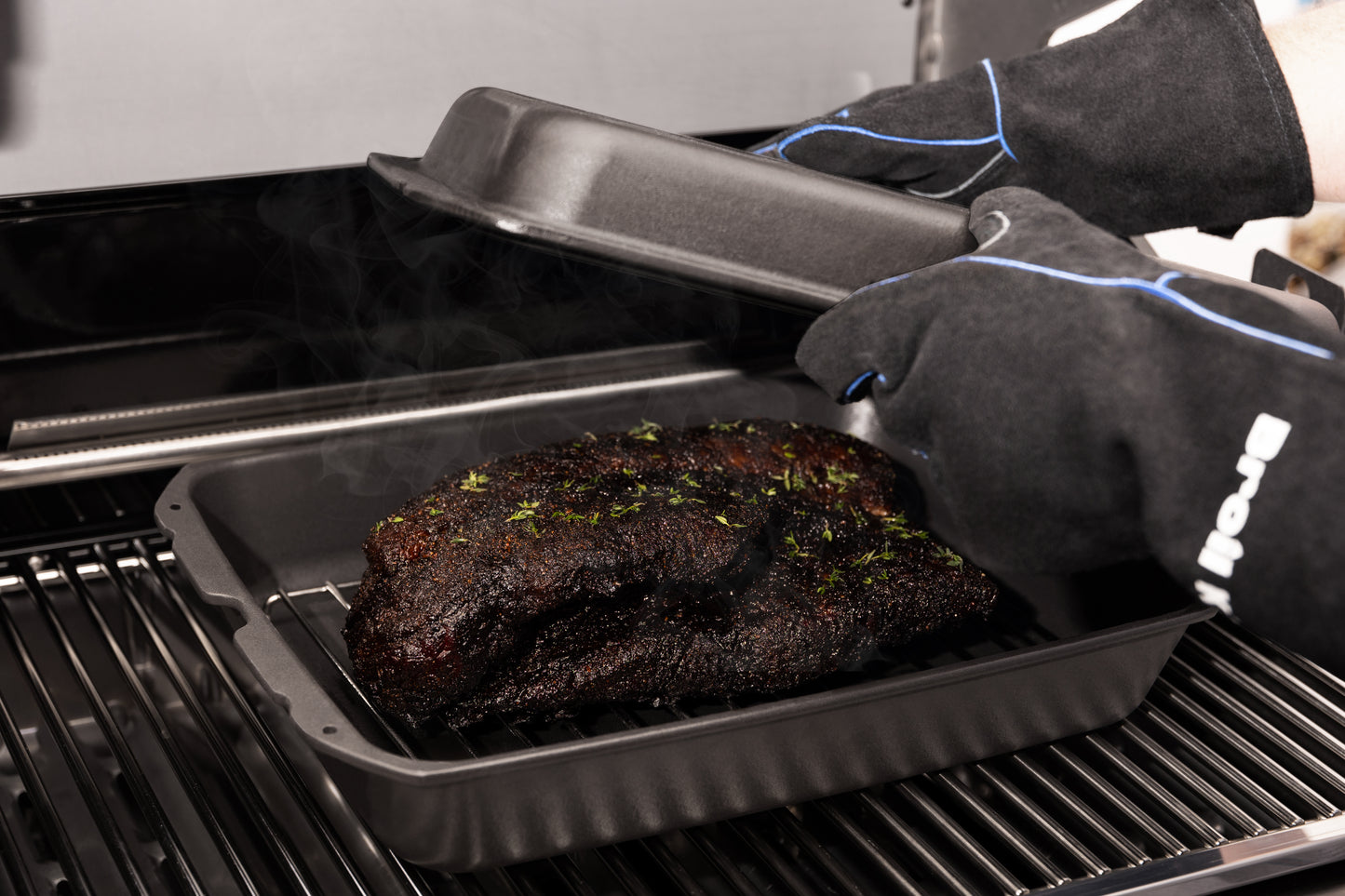 Grillhandskar läder