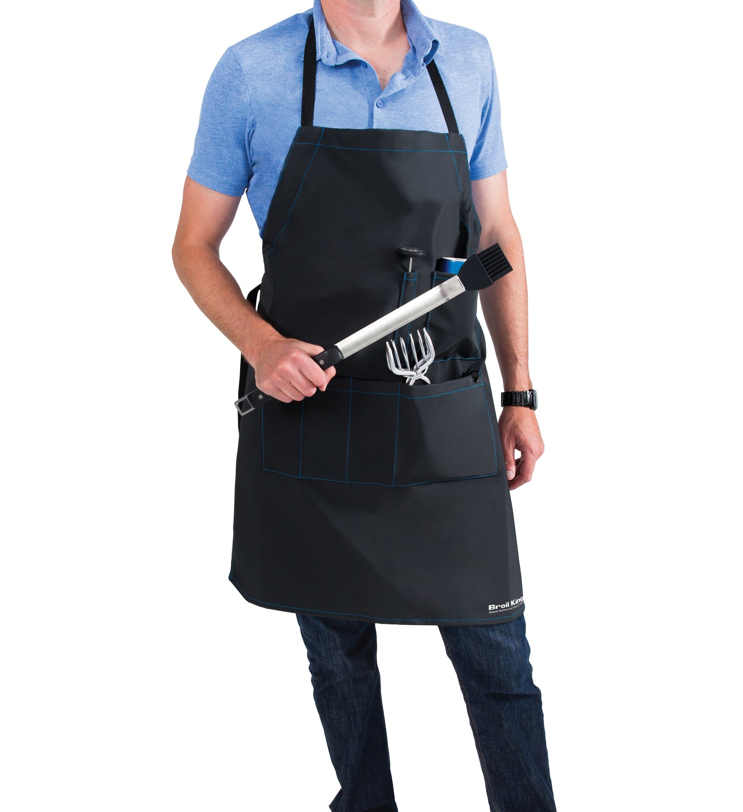 Grillförkläde med fickor