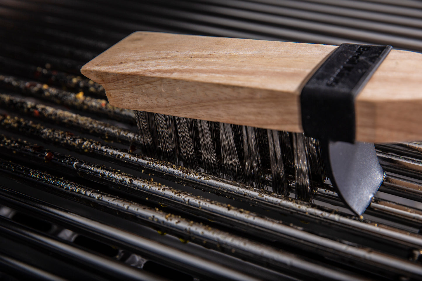 Grillborste XL, träskaft