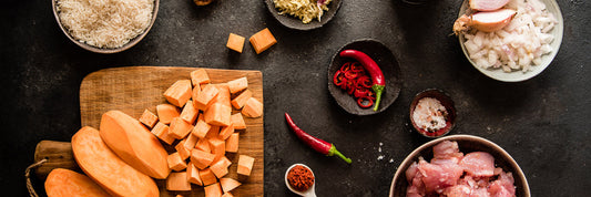 Kalkoncurry med sötpotatis