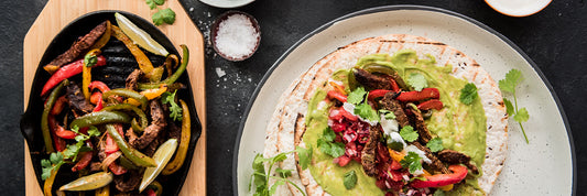 Fajitas på grillen