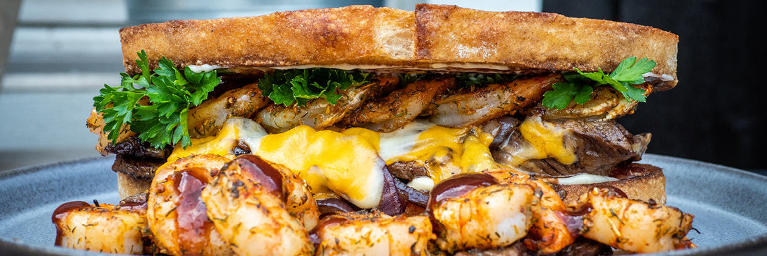 Steaksandwich Surf n turf