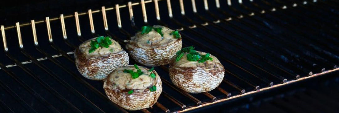 Färskostfyllda champinjoner