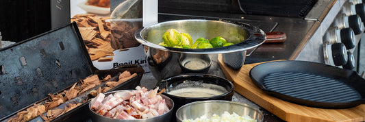 Brysselkål med bacon och parmesan