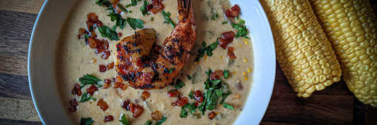 Rökt Corn Chowder med pancetta
