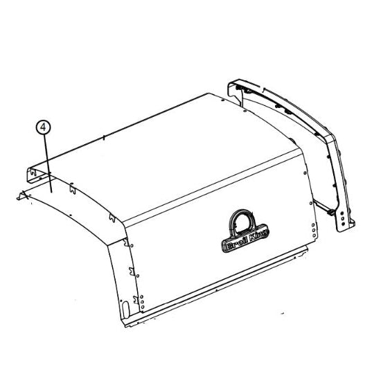 Innerpanel för lock till Baron 5 brännare