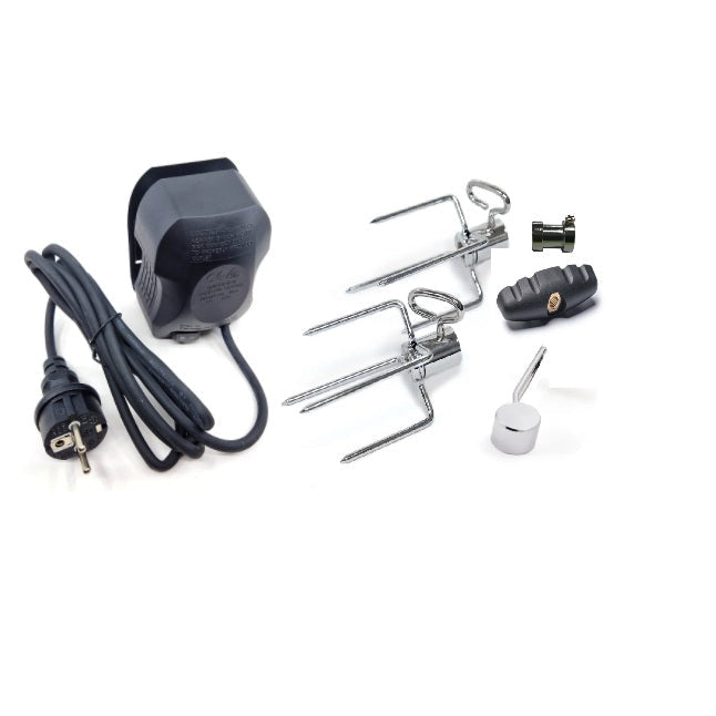 Rotisserieset med motor